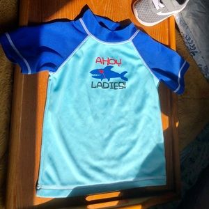 “Ahoy Ladies” Jumping Beans Boys Swim Shirt